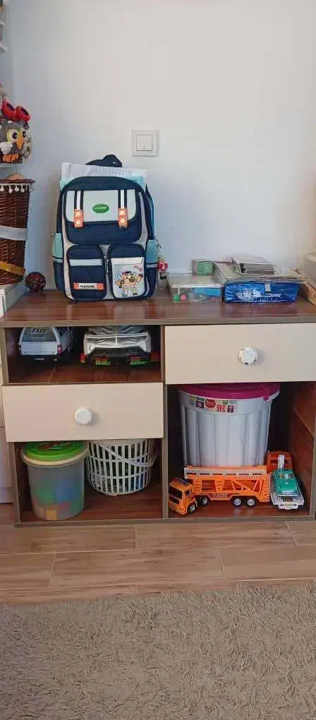 فروش تخت کودک کشودار و میز تحریر کشودار|تخت و سرویس خواب|چالوس, |دیوار