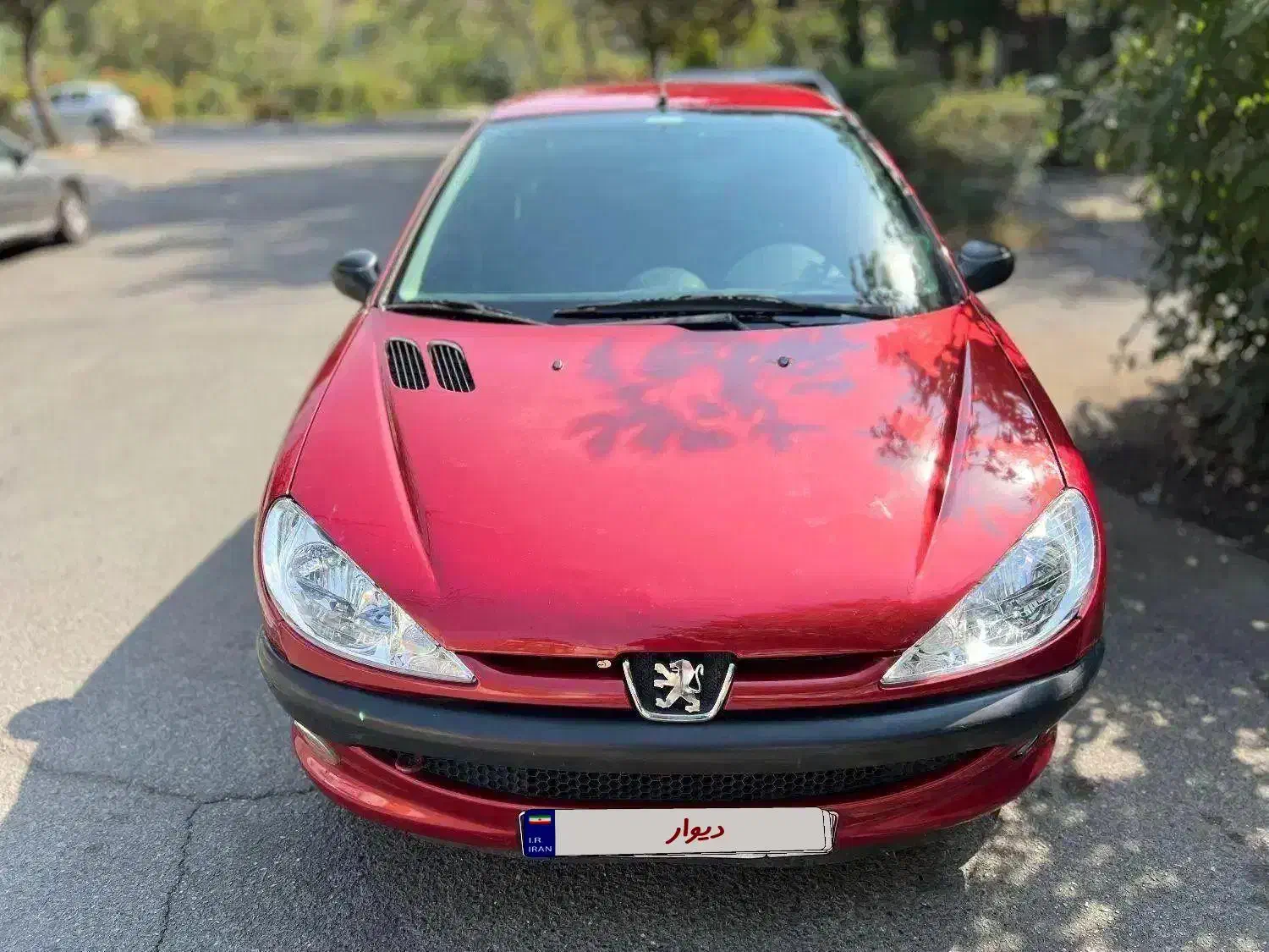 پژو ۲۰۶ مدل ۸۹ قرمز آلبالویی|خودرو سواری و وانت|آفتاب, |دیوار