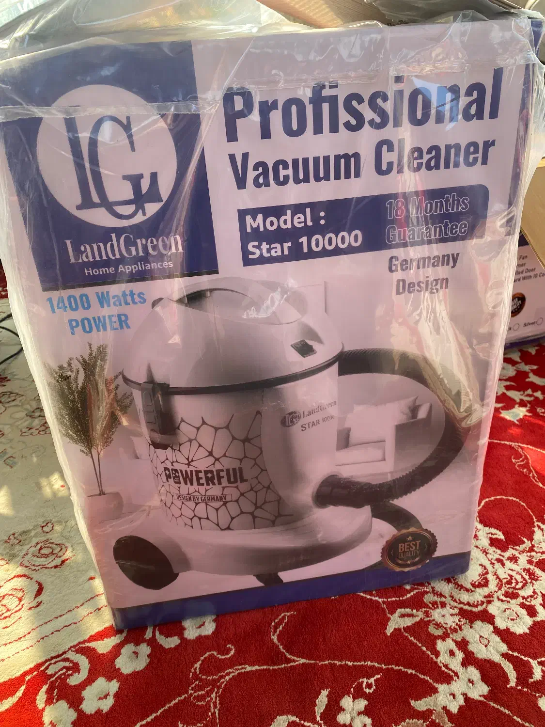 جارو برقی ۱۰۰۰۰لند گرین۱۴۰۰وات|جاروبرقی، جارو شارژی، بخارشو|رودسر, |دیوار