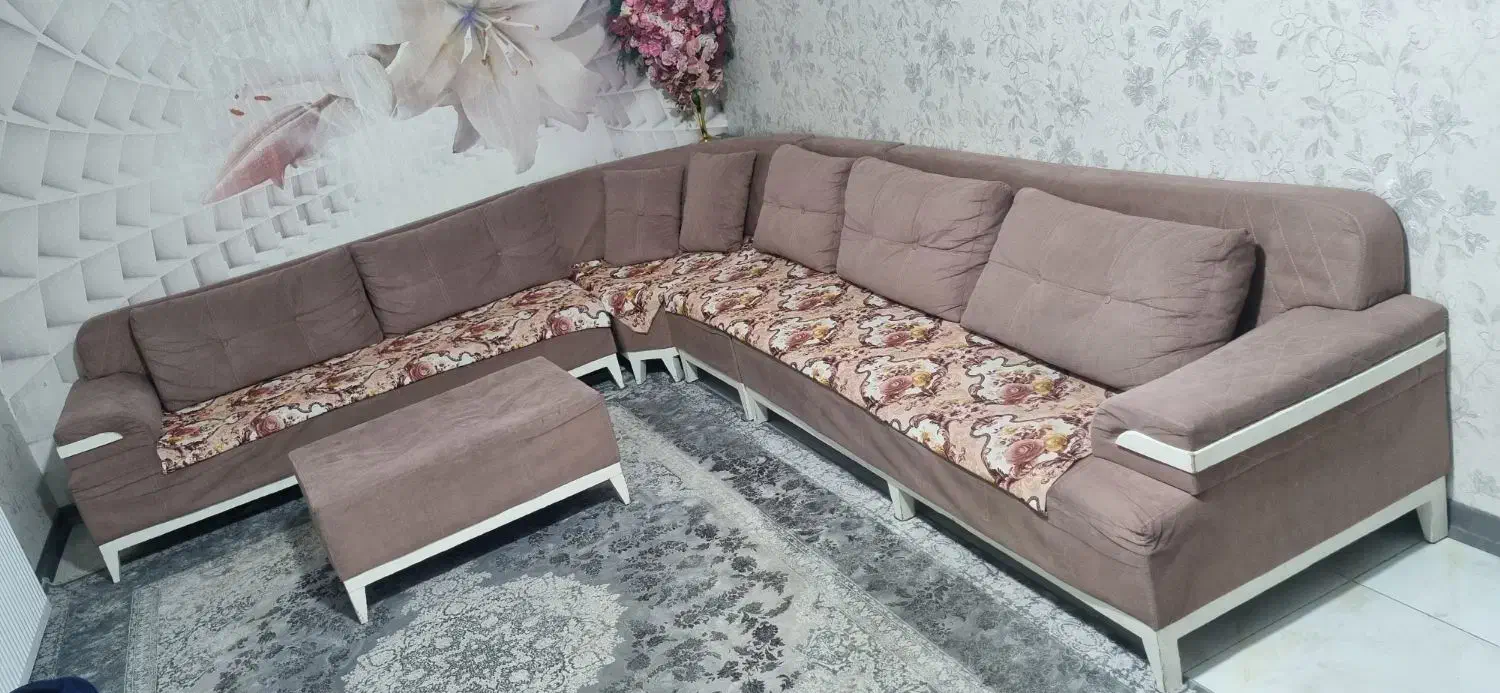مبل ال راحتی|مبلمان خانگی و میز عسلی|باغستان, |دیوار