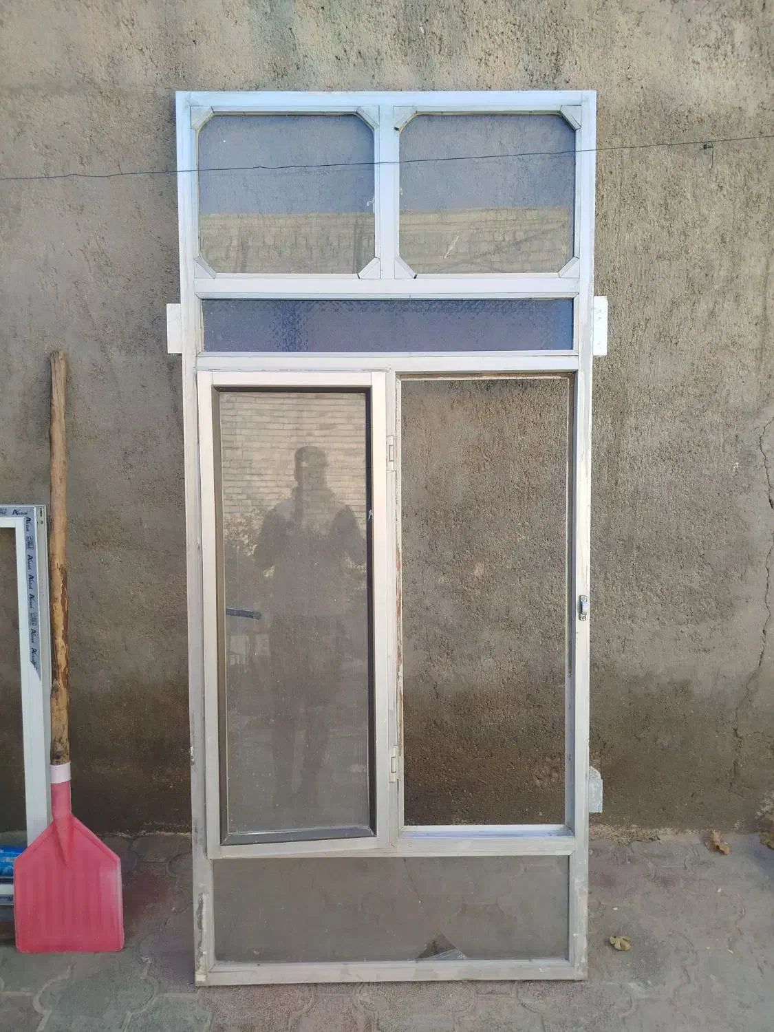 چهار پنجره آلمینیوم در ابعاد ۱ × ۲/۲۰سانت با شیشه|مصالح و تجهیزات ساختمان|نیمبلوک, |دیوار