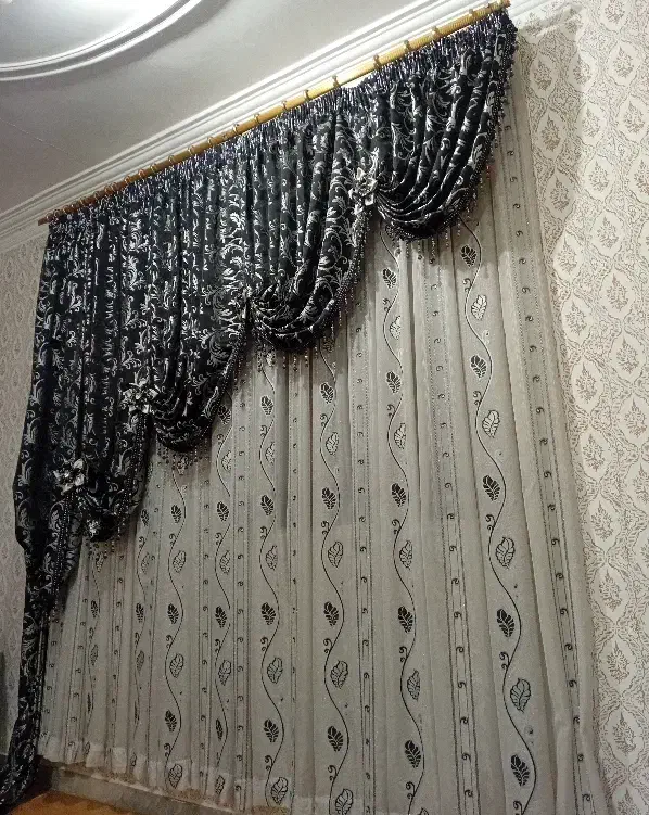 پرده|پرده، رانر، رومیزی|رشت, پیرکلاچای|دیوار