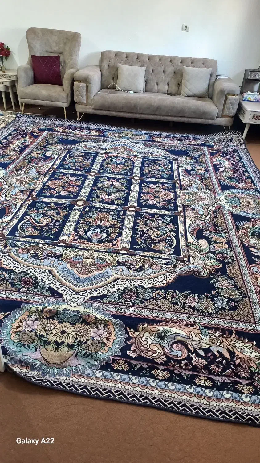 یک جفت روفرشی۱۲ متری زربافت، بسیار زیبا|روفرشی|مسجد سلیمان, |دیوار