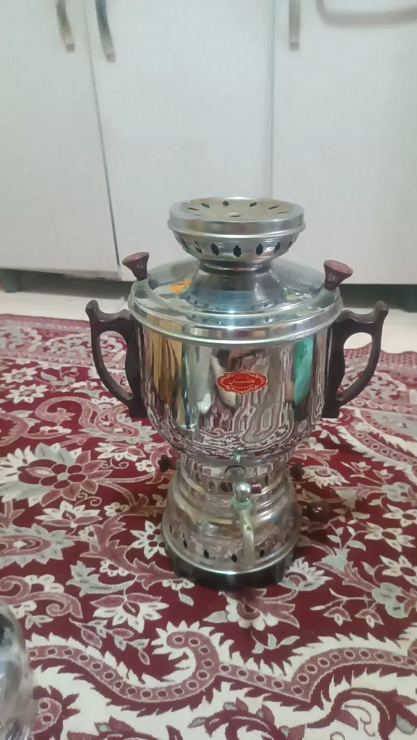 سماور گازی فروشی فقط شیرش شکسته|سماور، چای‌ساز، قهوه‌ساز|پیشوا, |دیوار