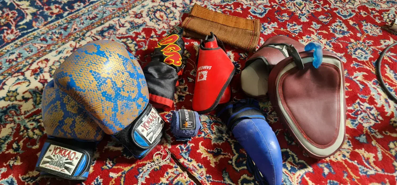 لوازم دسکش بوکس کیک بوکسینگ|تجهیزات ورزشی|محمدیه-قزوین, |دیوار