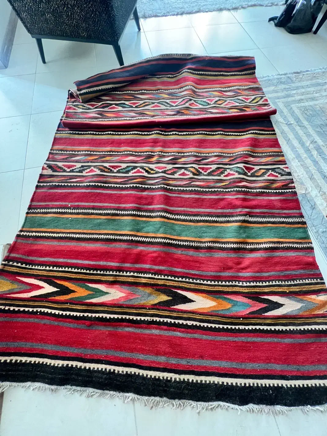 گلیم|گلیم، جاجیم، گبه|تبریز, |دیوار