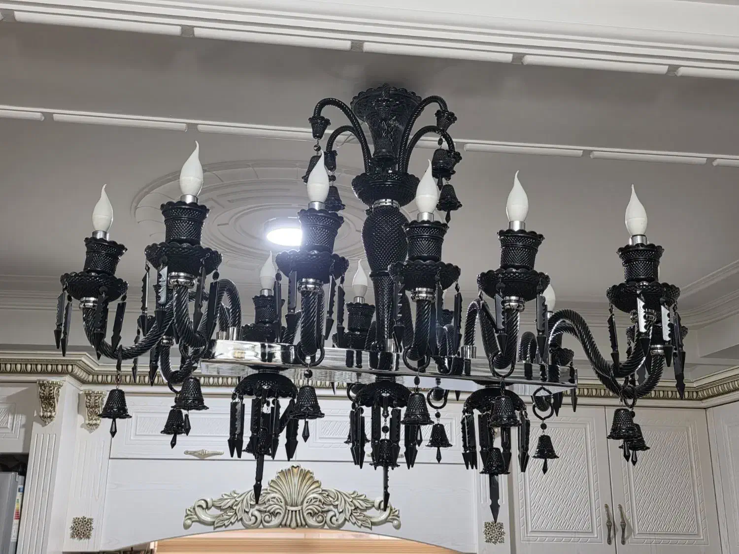 لوستر باکارات ۱۲ شاخه|لوستر و چراغ آویز|آمل, |دیوار