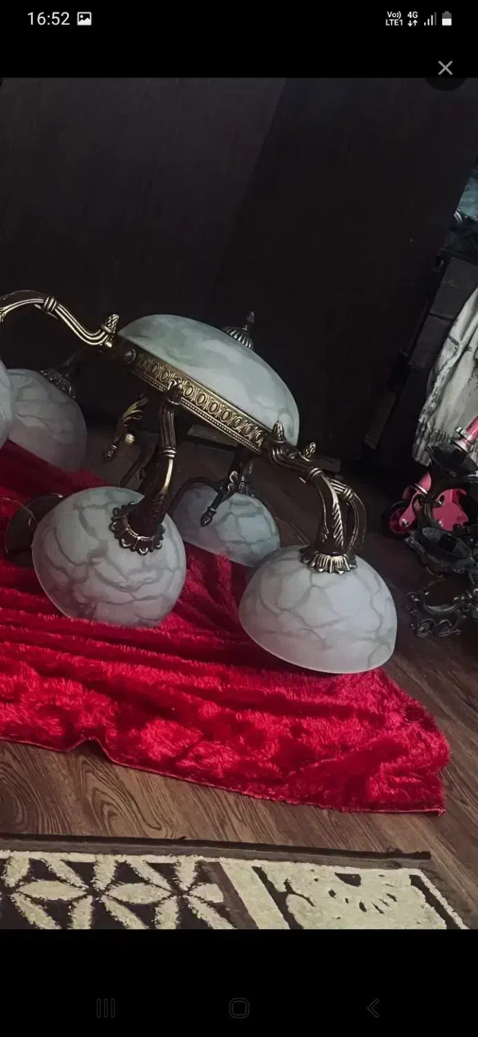 لوستر پنج شعله|لوستر و چراغ آویز|مشهد, جاهد شهر|دیوار