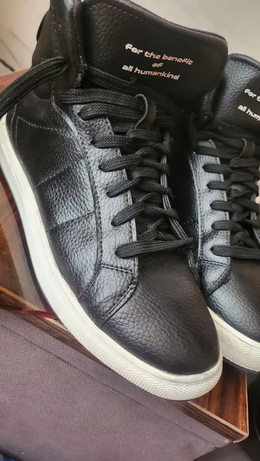 نیم بوت بادورسفید مشکی رنده کد۱۰۲|کیف، کفش، کمربند|ارومیه, |دیوار