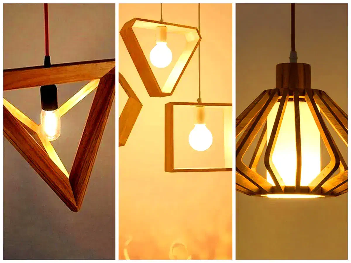 لوستر های چوبی کلاسیک و ساده|لوستر و چراغ آویز|ارومیه, |دیوار