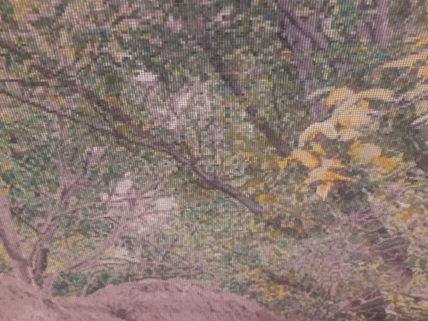 کوچه باغ چله ابریشم|تابلو فرش|کرمانشاه, |دیوار