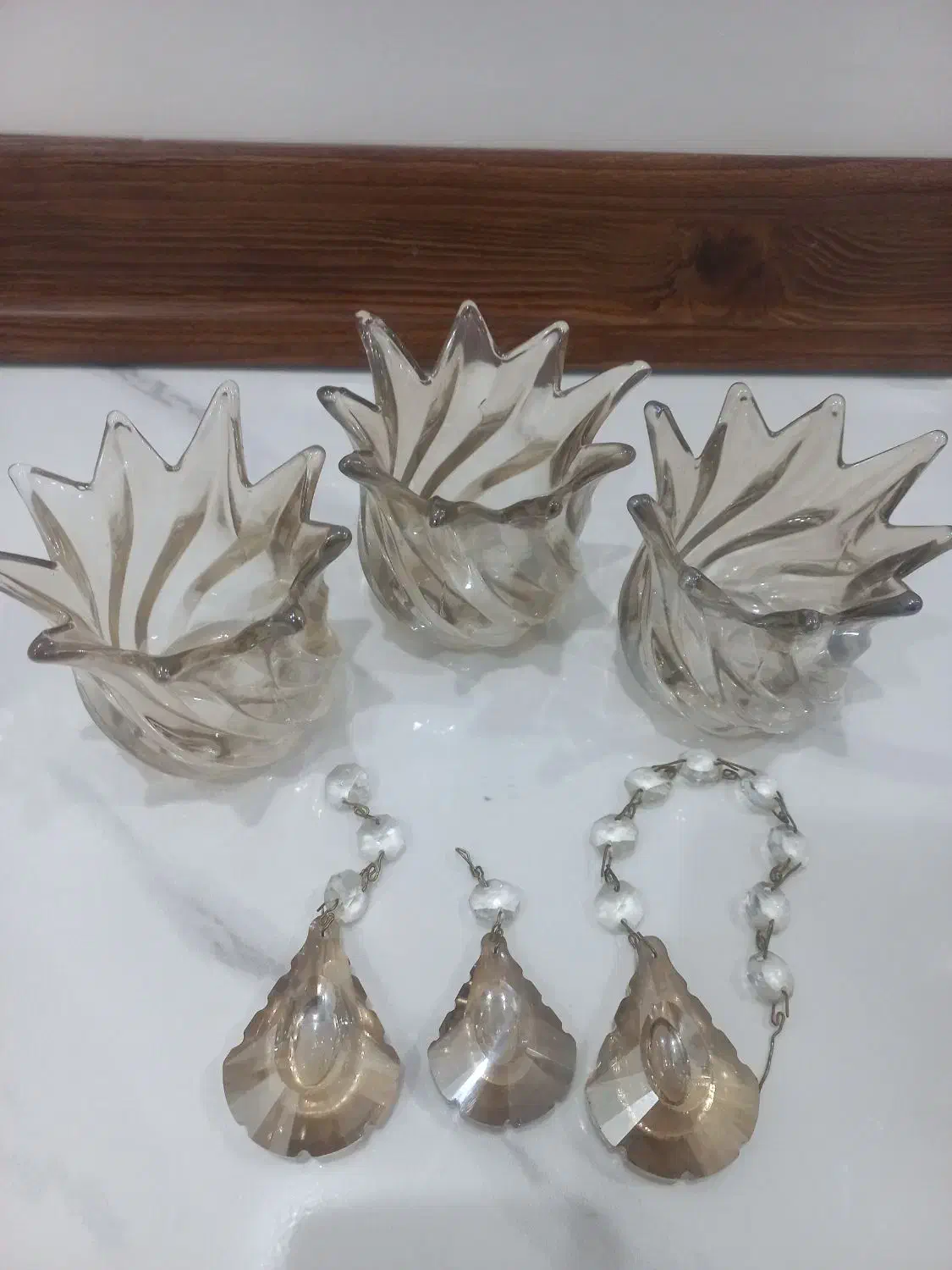 لوستر برنزی(برنجی)|لوستر و چراغ آویز|اراک, |دیوار