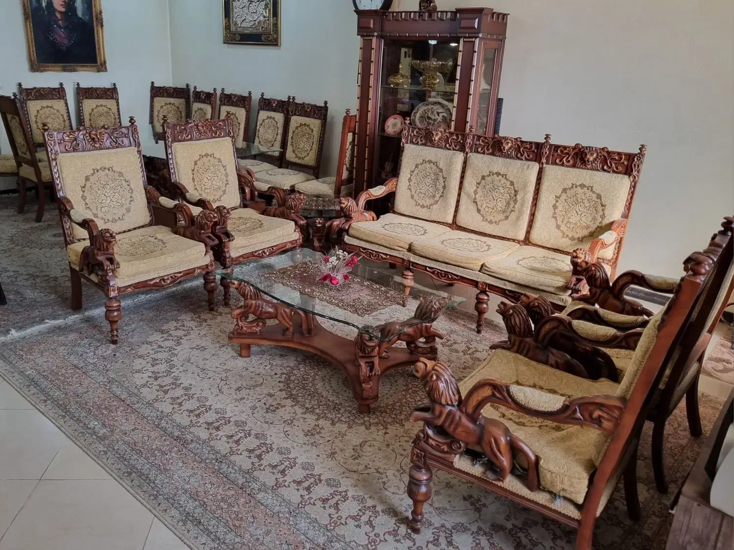 مبلمان چوبی کار دست اصفهان|مبلمان خانگی و میز عسلی|اهواز, پادادشهر|دیوار