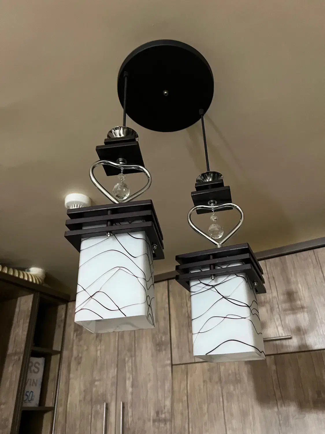 لوستر اشپزخانه|لوستر و چراغ آویز|گرمدره, |دیوار