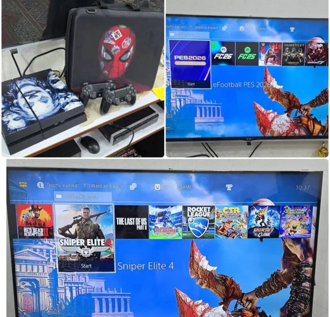 PS4 خیلی کم کار کرده|کنسول، بازی ویدئویی و آنلاین|خرمشهر, |دیوار