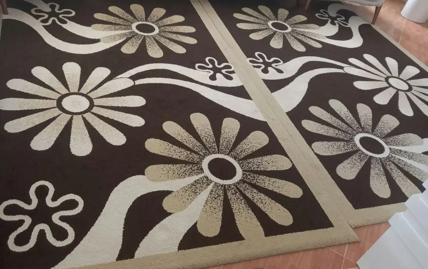 دو تخته فرش ۶متری فانتزی|فرش|لشت نشا, |دیوار