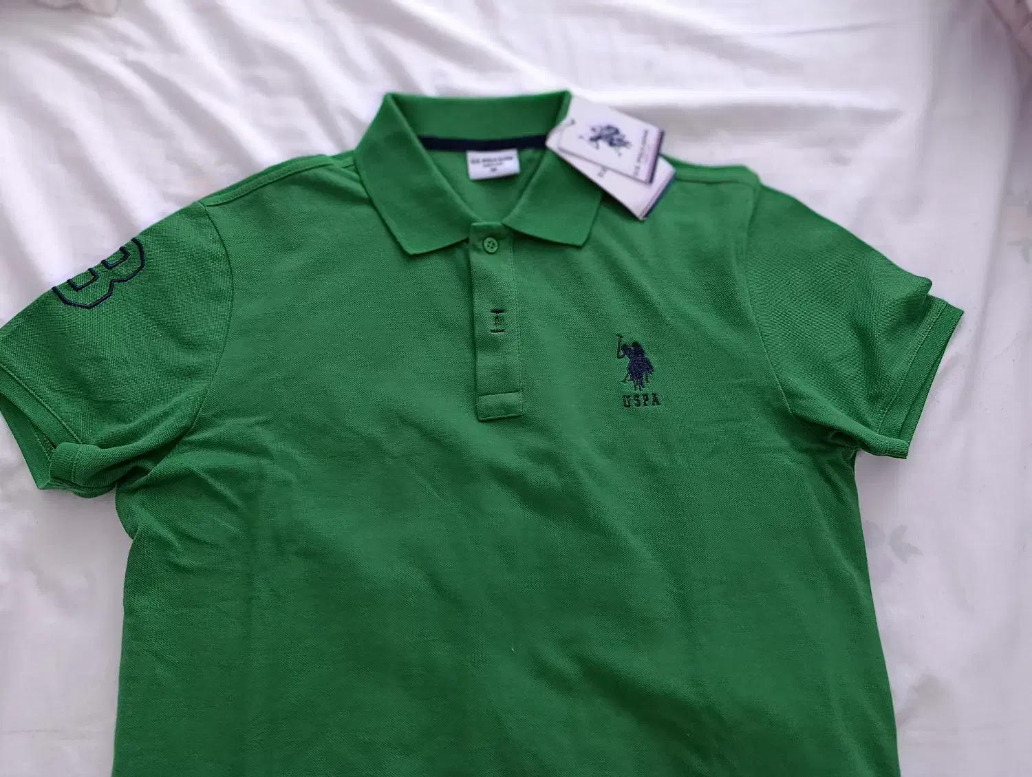 یک عدد پولو شرت مارک U S polo سایز مدیوم|لباس|مشگین شهر, |دیوار