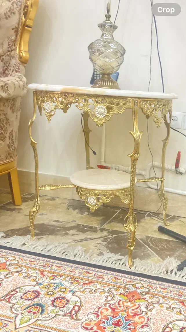 میز گرد برنزی|بوفه، ویترین، کنسول|تهران, اوقاف|دیوار