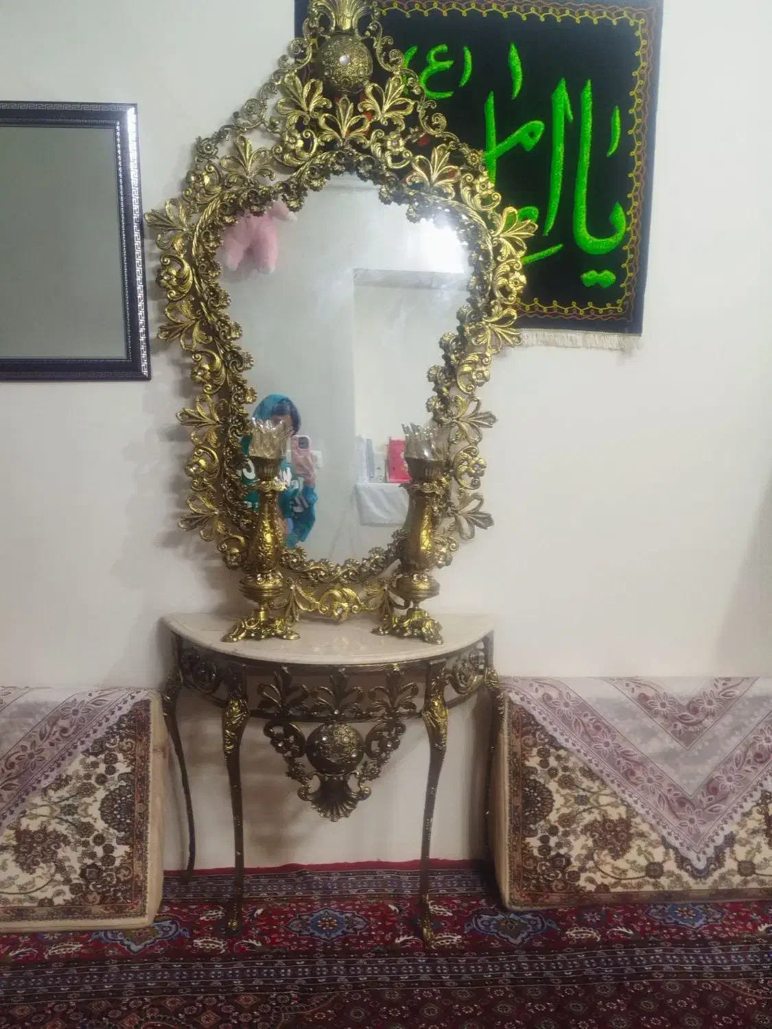 آینه و شمعدان|آینه|همدان, |دیوار