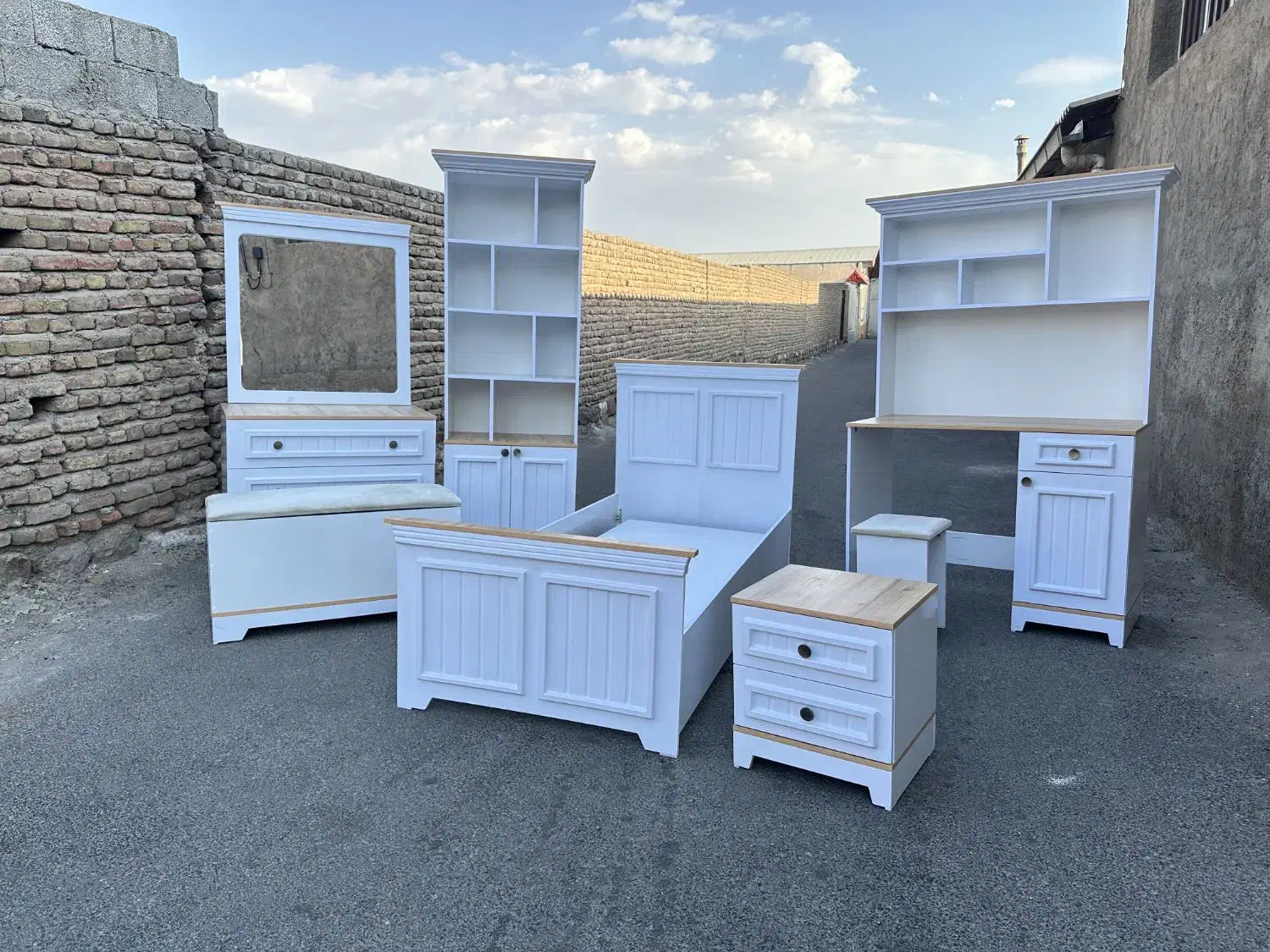 سرویس  تک نفره ویلیام|تخت و سرویس خواب|تبریز, |دیوار