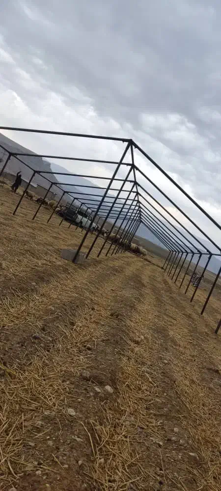 ساخت انواع اسکلت های فلزی با لوله های داربست|مصالح و تجهیزات ساختمان|ایذه, |دیوار