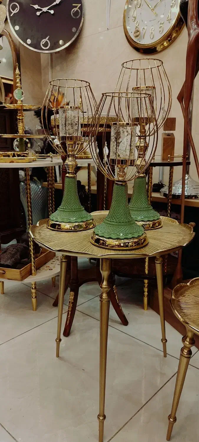 ست شمعدان ترکیبی باکارات رو میزی جهیزیه|صنایع دستی و سایر لوازم تزئینی|تبریز, |دیوار