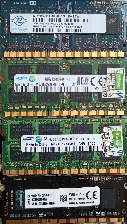 رم لب تاپ ۴ گیگ و ۲ گیگddr3|قطعات و لوازم جانبی رایانه|تهران, کوثر|دیوار