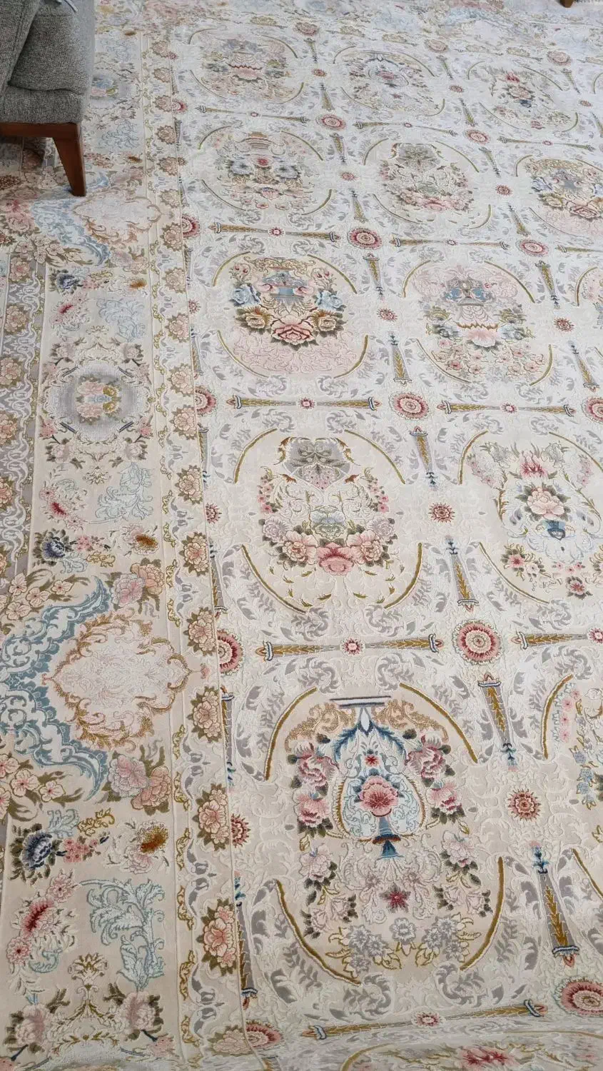 فرش ۱۲ متری ۱۲۰۰ شانه و روفرشی۱۲ متری مخمل یزد|فرش|تهران, سجاد|دیوار