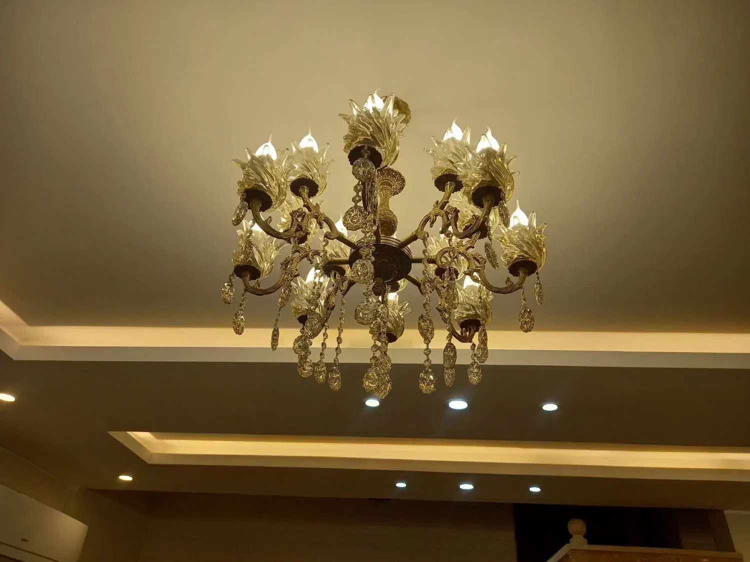 لوستر برنز|لوستر و چراغ آویز|تاکستان, |دیوار