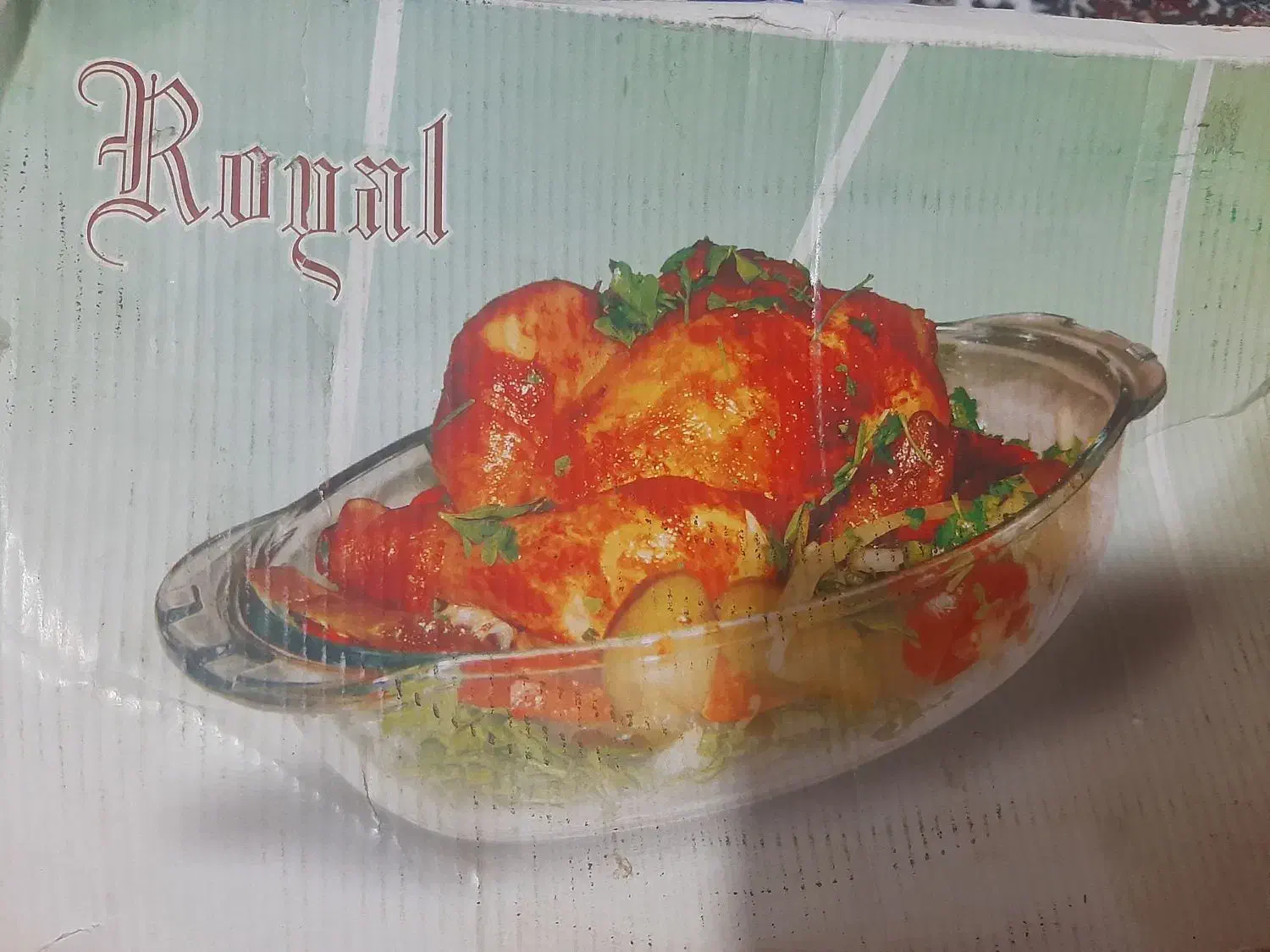 جا مرغی شیشه ای درب چفت شو|ظروف سرو و پذیرایی|شیراز, ریاستی|دیوار