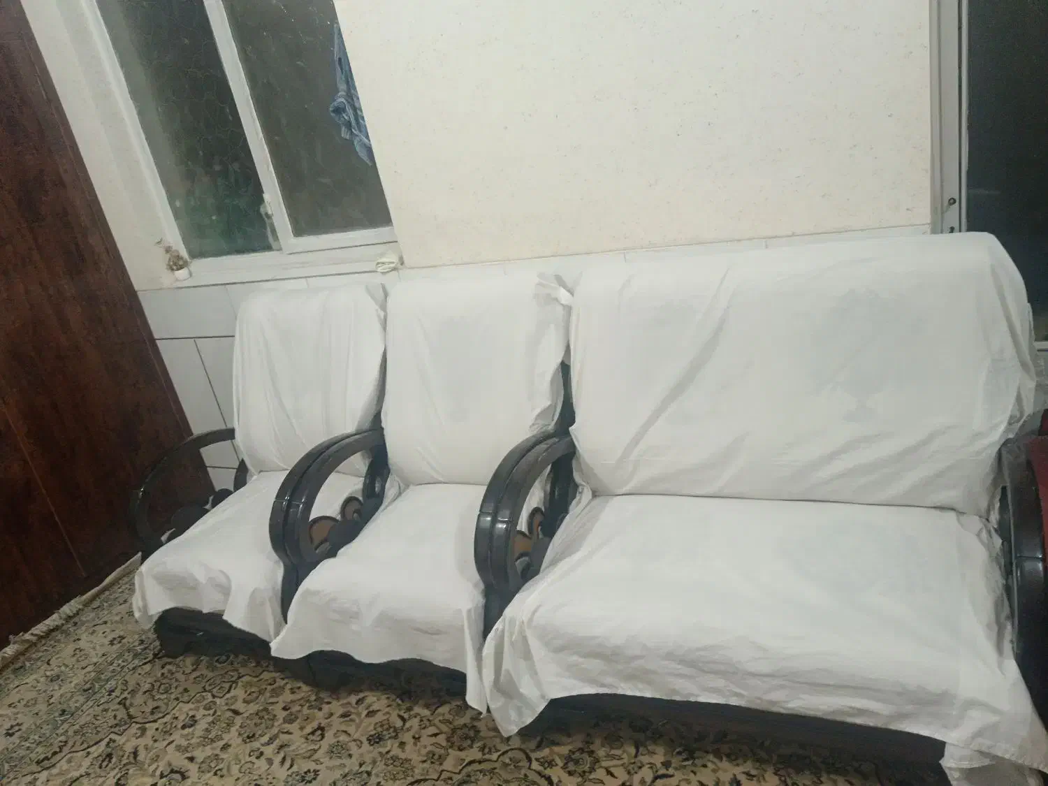 مبل چوبی، هشت نفره|مبلمان خانگی و میز عسلی|نجف‌آباد, امیرآباد|دیوار