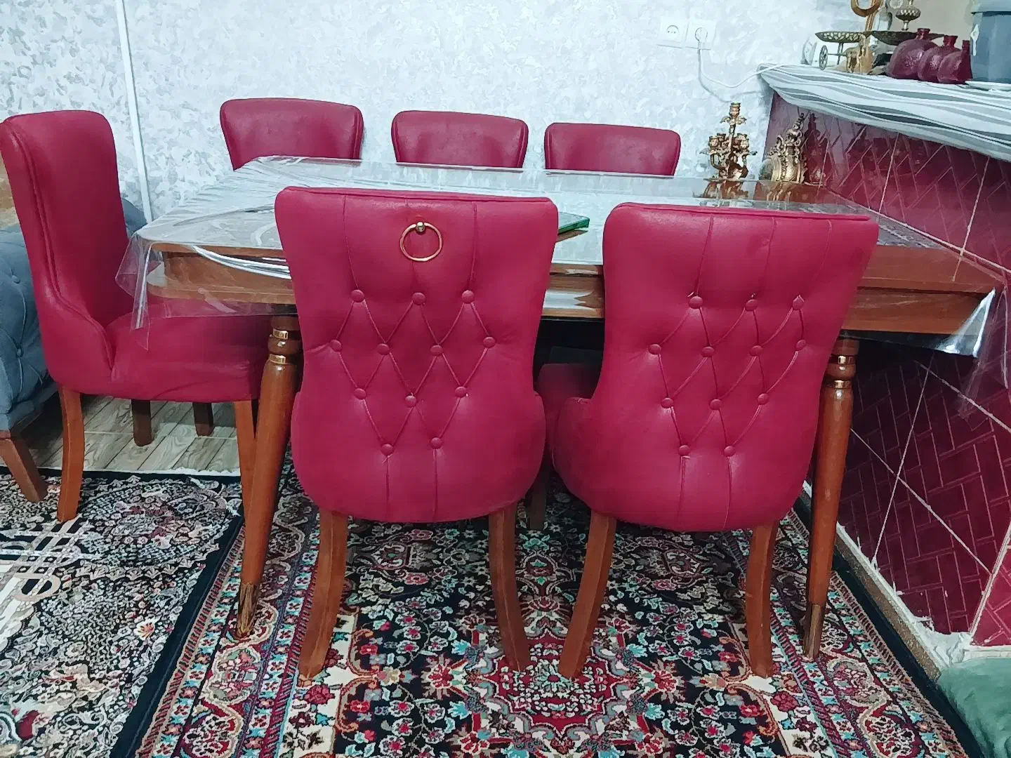 میزناهارخوری تمام چوب ۶ نفره|میز و صندلی غذاخوری|اسلام‌شهر, شهرک امام حسین (میان آباد)|دیوار