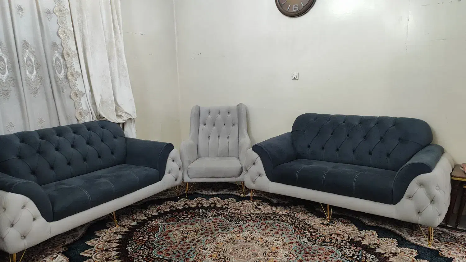 مبل چستر 5نفره|مبلمان خانگی و میز عسلی|تهران, نعمت‌آباد|دیوار