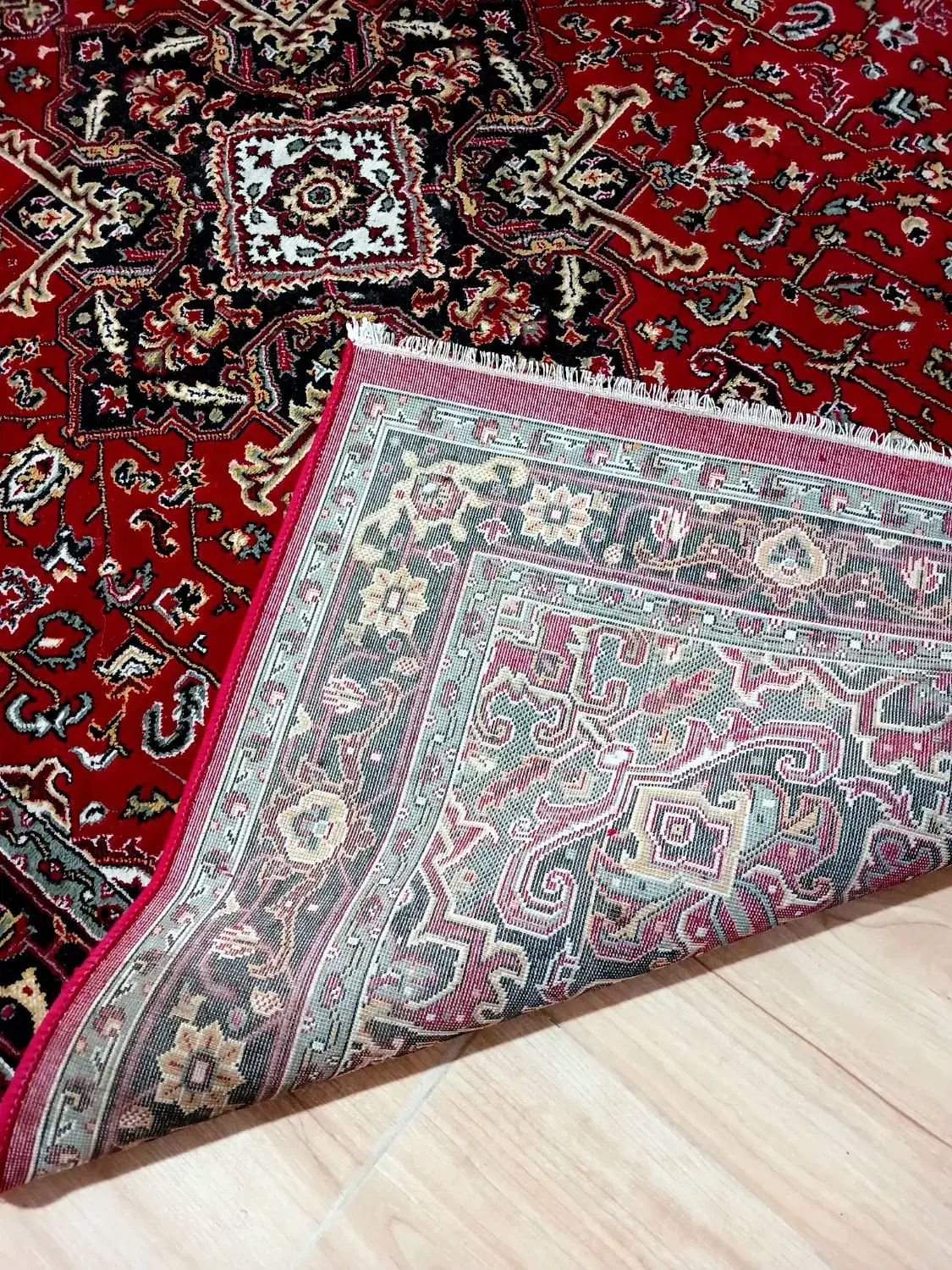 فرش ماشینی۴متری نخی درحدنو|فرش|تبریز, |دیوار