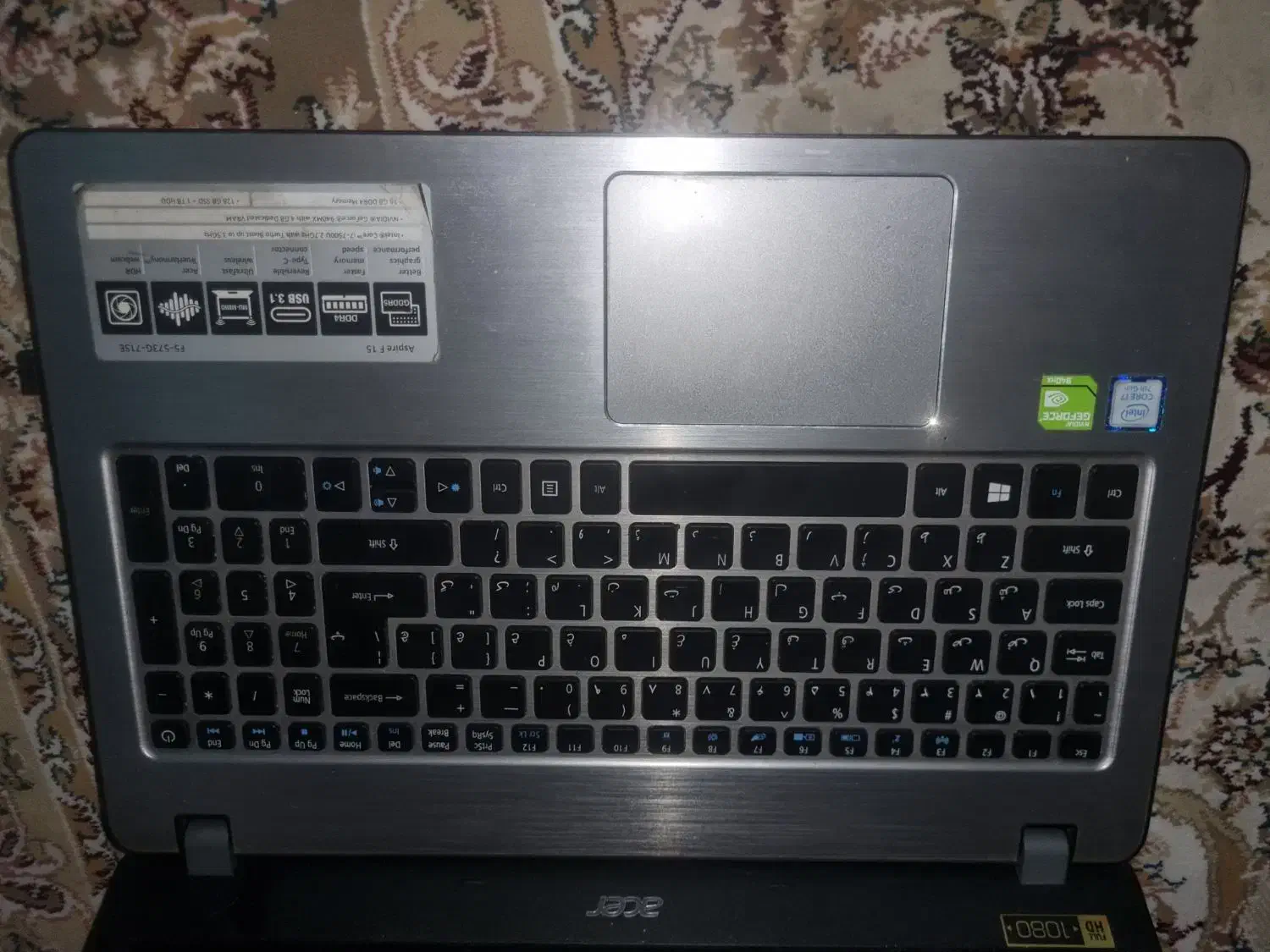 فروش یک عدد لپتاپ acer|رایانه همراه|گناباد, |دیوار