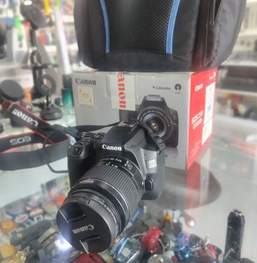 دوربین عکاسی کنون 250d درحد آکبند استفاده نشده|دوربین عکاسی و فیلم‌برداری|اهواز, زیتون کارمندی|دیوار