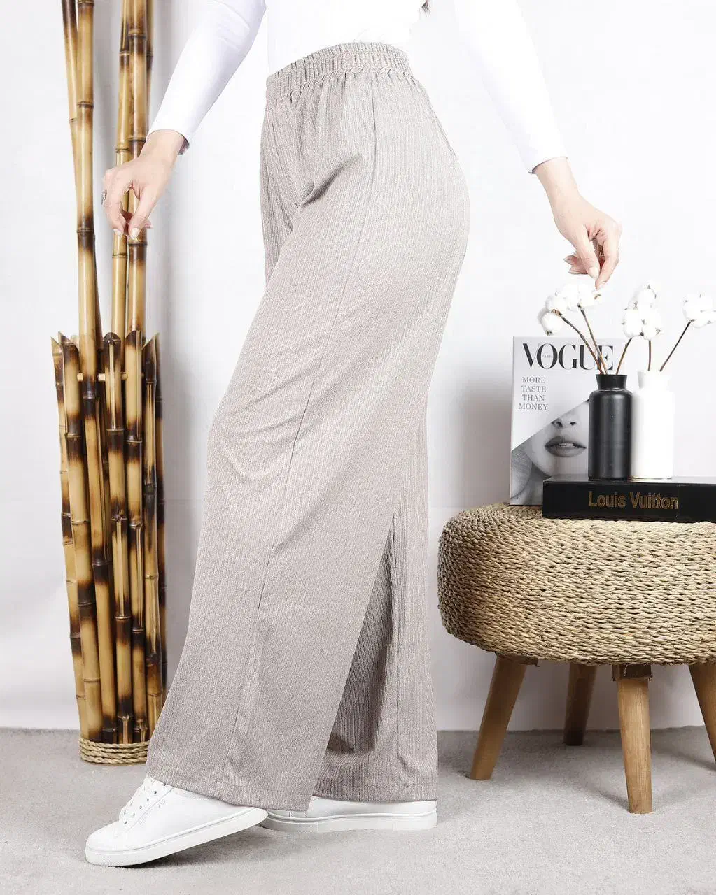 شلوار کریشه دامنی قوارهدار/ عمده مستقیم از تولیدی|لباس|شیراز, لب آب|دیوار