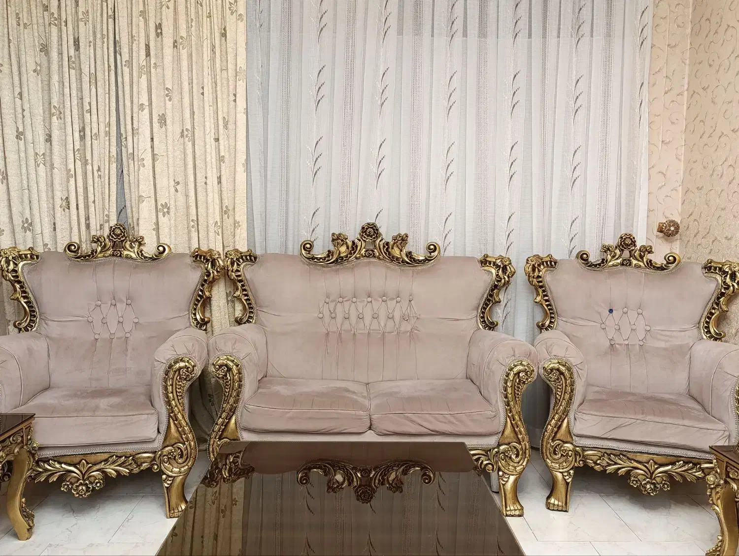 مبل نئو کلاسیک|مبلمان خانگی و میز عسلی|اندیشه, شهرک مریم|دیوار