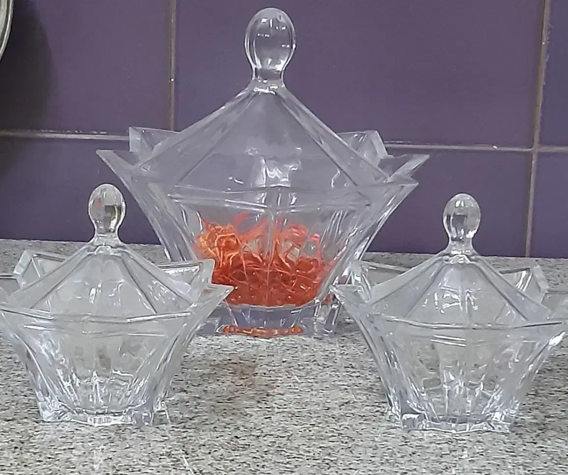 جام و گیلاس و ست قندان و ست میوه خوری|ظروف سرو و پذیرایی|بروجرد, |دیوار