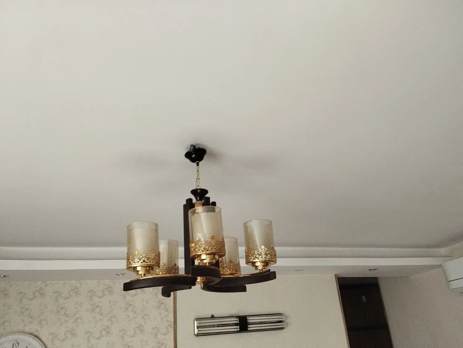 لوستر آویز 5 شاخه|لوستر و چراغ آویز|شیراز, کلاهدوز|دیوار