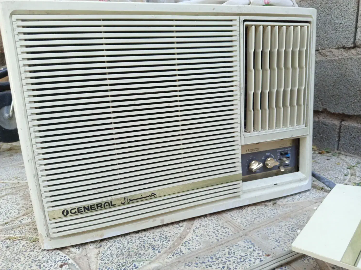 کولرگازی پنجره ایی اوجنرال موتور آمریکایی ۱۸۰۰۰|کولر گازی و فن‌کوئل|ماهان, |دیوار