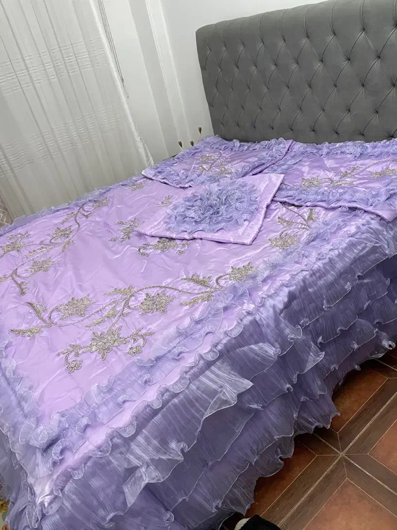 روتختی بنفش یاسی جواهر دوزی|سرویس روتختی|تهران, صادقیه|دیوار