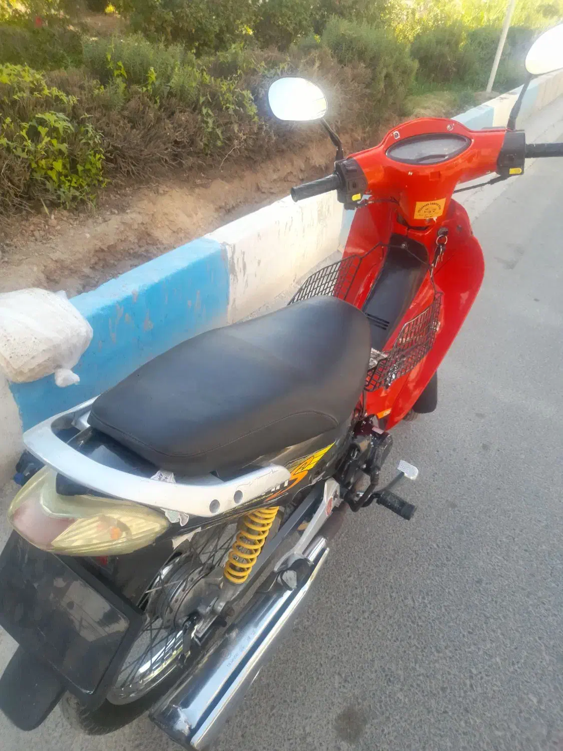 فروش موتوربیکلاچ ۱۲۵سی سی متین مدل ۱۳۹۱به رنگ قرمز|موتورسیکلت|شاهین‌شهر, خبرنگار|دیوار