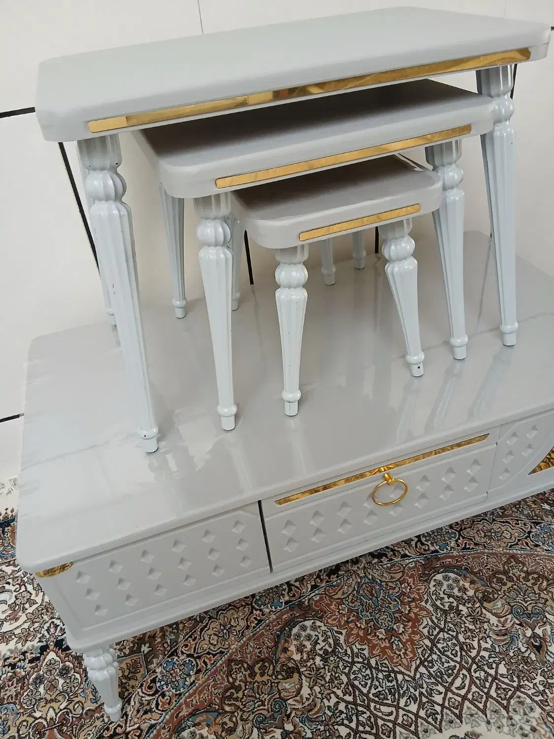 ست میز عسلی نو و سالم|مبلمان خانگی و میز عسلی|داران, |دیوار