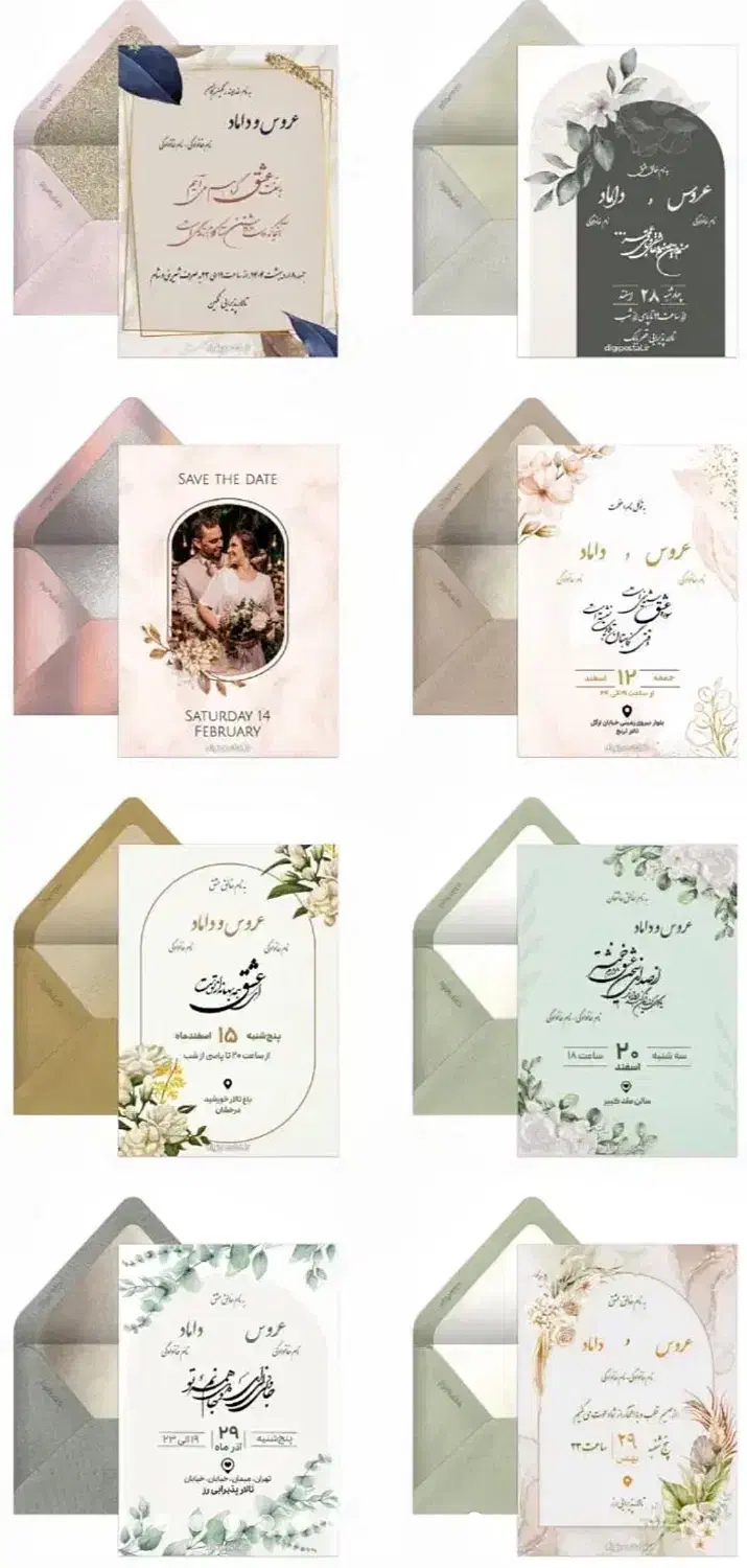 کارت دعوت دیجیتال|خدمات پذیرایی، مراسم|کرمان, |دیوار