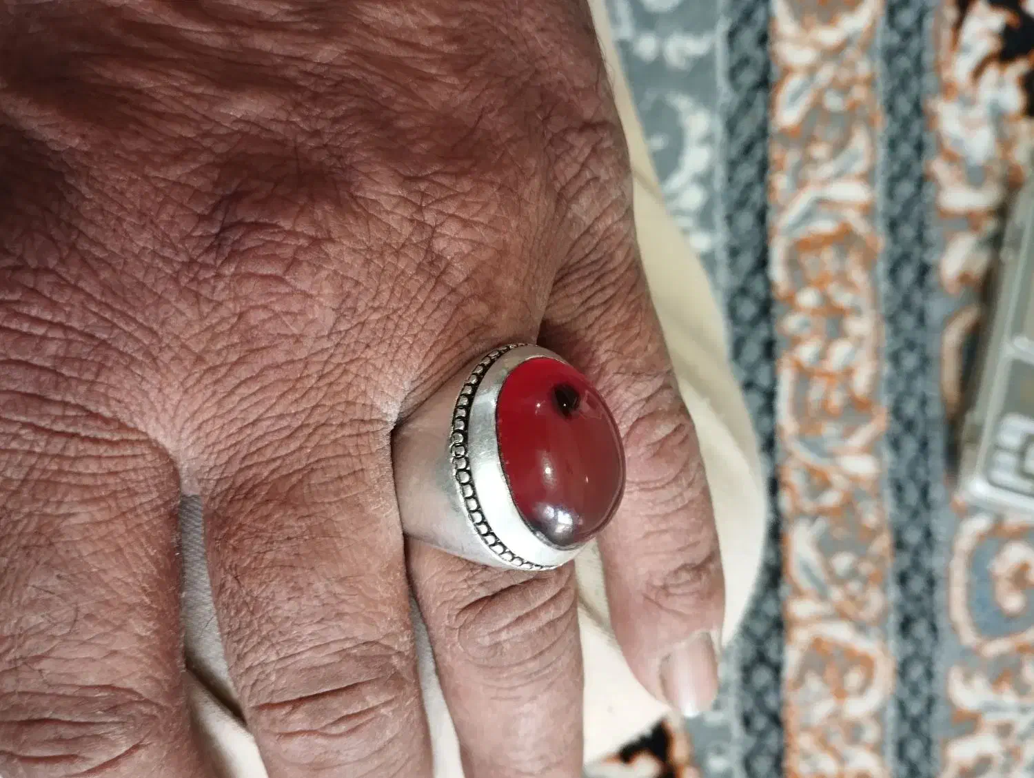 انگشتر عقیق سرخ رکاب صدوقی|جواهرات|مشهد, شهید شهریاری|دیوار