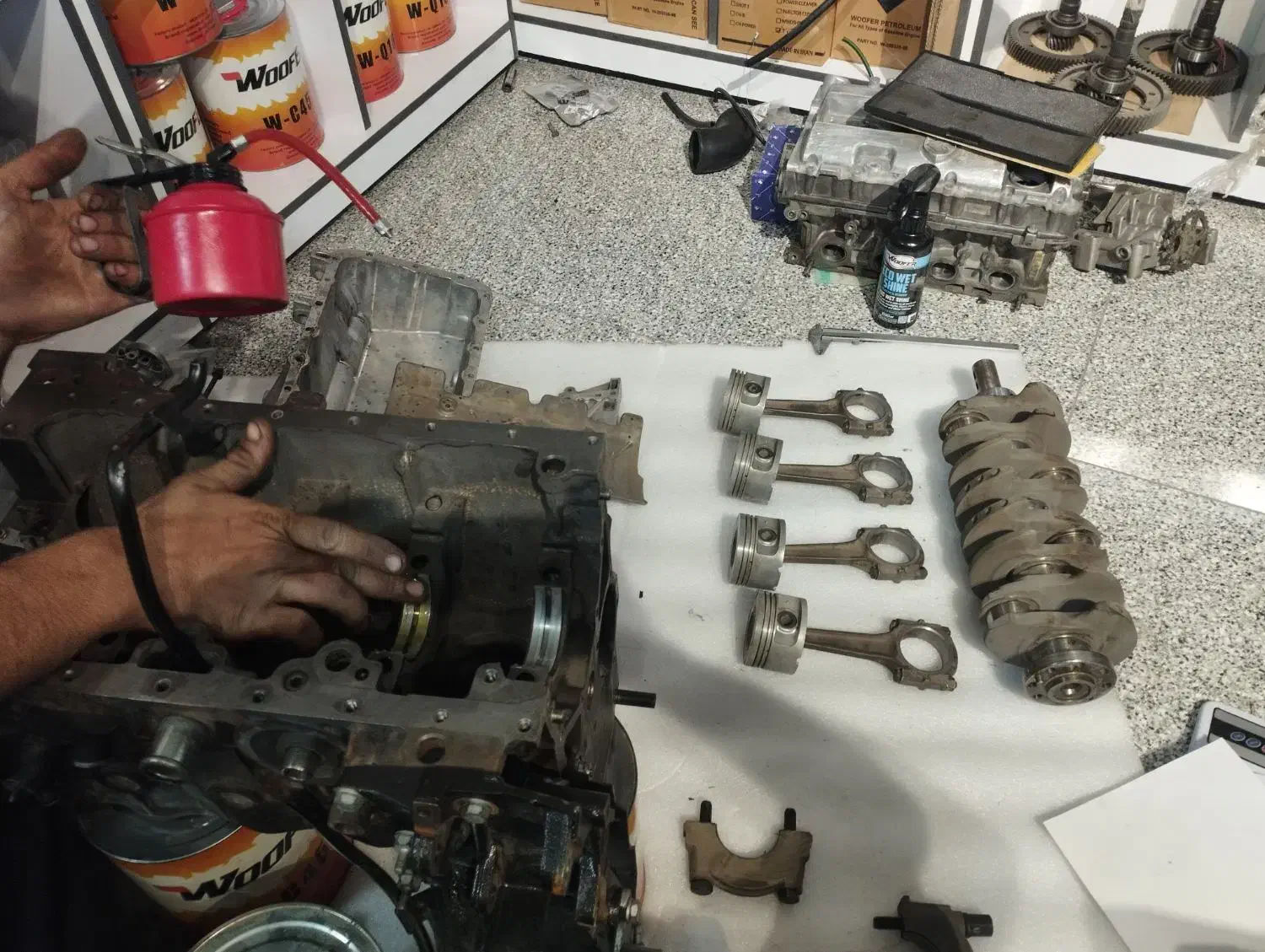 نیم موتور زانتیا دو هزار|قطعات یدکی و لوازم جانبی|طبقده, |دیوار