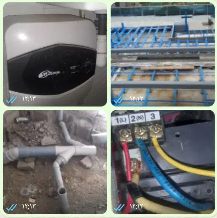 تاسیسات لوله کش آب فاضلاب برق کش جوشکار سیار استیل|خدمات پیشه و مهارت|کیش, |دیوار