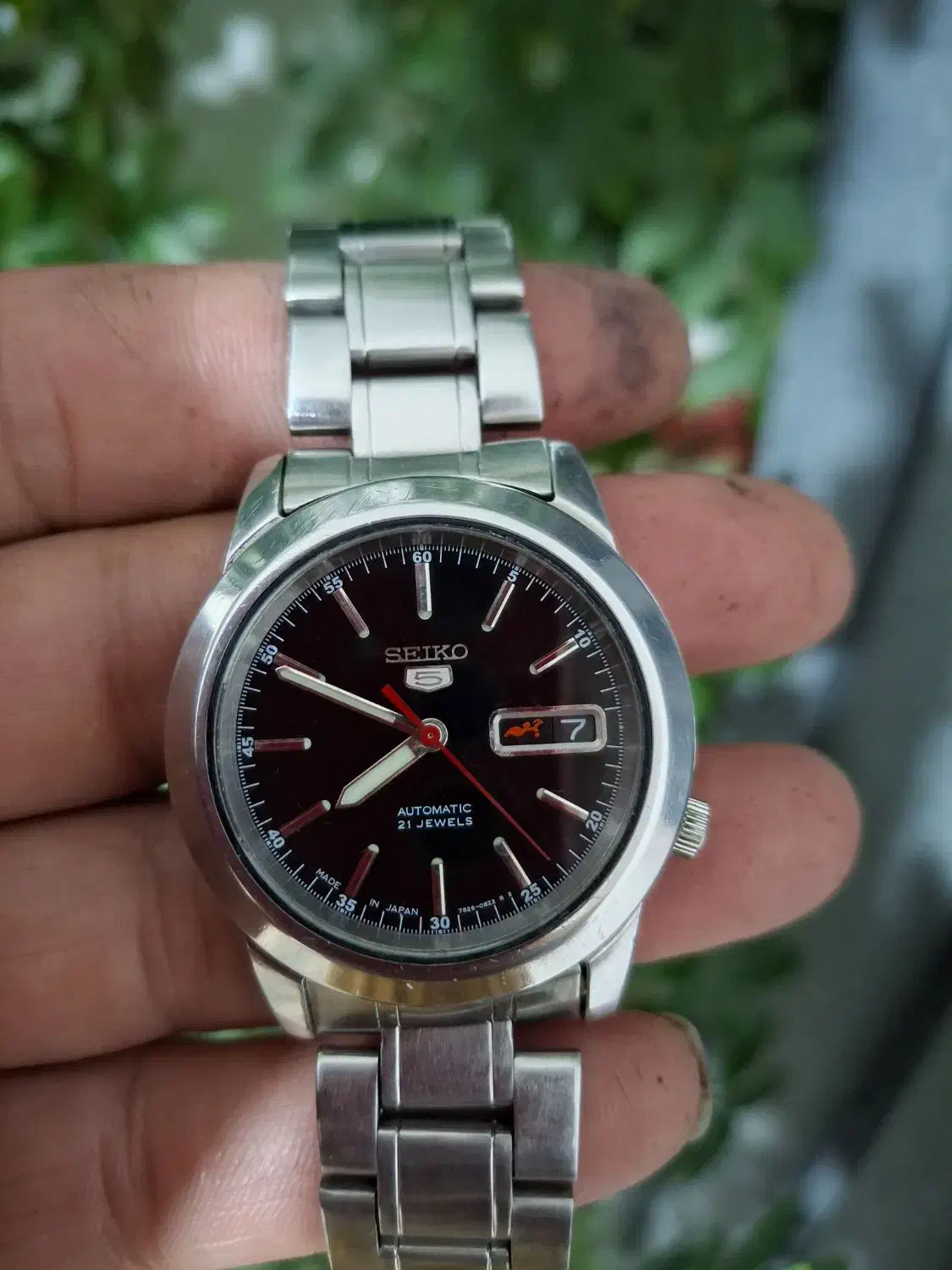 سیکو۵ اتوماتیک پشت شیشه ای در حد صفر|ساعت|روانسر, |دیوار