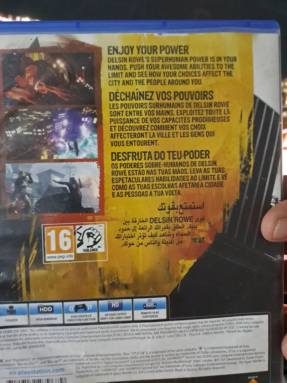 بازی ps4  Second son|کنسول، بازی ویدئویی و آنلاین|کرمان, |دیوار